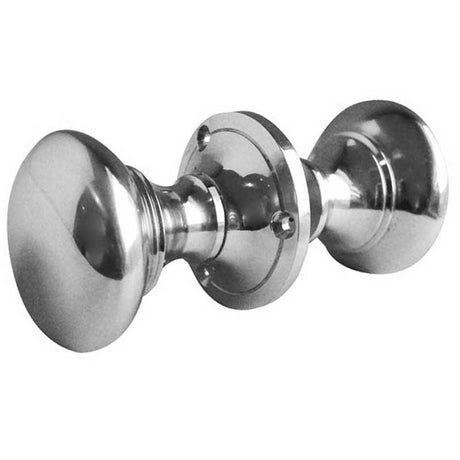 This is an image showing the Frelan - Kontrax Rim Knobs - Polished Chrome available to order from T.H. Wiggans Ironmongery in Kendal