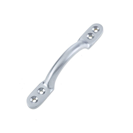 This is an image of a Frelan - 104mm Sash Handle - Satin Chrome that is availble to order from T.H Wiggans Architectural Ironmongery in Kendal in Kendal.