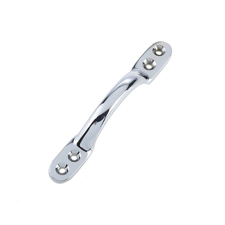 This is an image of a Frelan - 152mm Sash Handle - Polished Chrome that is availble to order from T.H Wiggans Architectural Ironmongery in Kendal in Kendal.