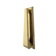 This is an image showing the Frelan - Contemporary Door Knocker - Polished Brass available to order from T.H. Wiggans Ironmongery in Kendal