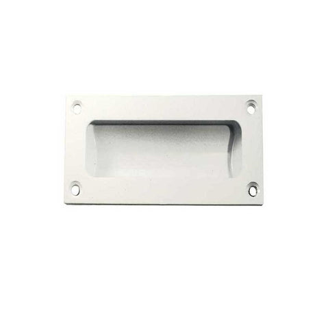 This is an image of Frelan - 75x40mm Flush Pull - White available to order from T.H Wiggans Architectural Ironmongery in Kendal, quick delivery and discounted prices.