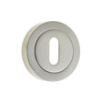 This is an image showing the Frelan - Standard Key Profile Escutcheons - Satin Nickel available to order from T.H. Wiggans Ironmongery in Kendal