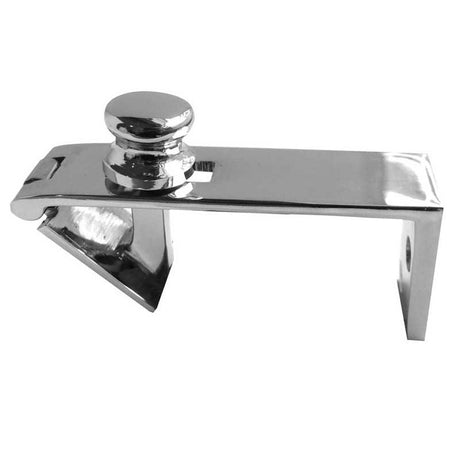 This is an image of a Frelan - Counter Flap Catch - Polished Chrome that is availble to order from T.H Wiggans Architectural Ironmongery in in Kendal.