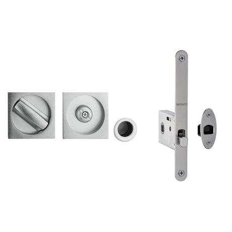 This is an image of a Frelan - BATHROOM SLIDING DOOR KIT SQUARE SC 35-38mm that is availble to order from T.H Wiggans Architectural Ironmongery in Kendal.