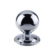 This is an image showing the Frelan - Bromley Centre Door Knob - Polished Chrome available to order from T.H. Wiggans Ironmongery in Kendal