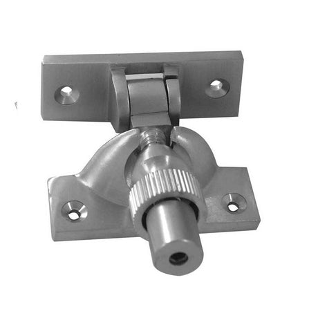 This is an image of a Frelan - Lockable Brighton Fastener - Satin Chrome that is availble to order from T.H Wiggans Architectural Ironmongery in Kendal in Kendal.