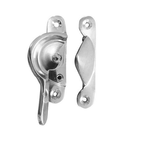 This is an image of a Frelan - Lockable Narrow Fitch Fasteners - Polished Chrome that is availble to order from T.H Wiggans Architectural Ironmongery in Kendal in Kendal.