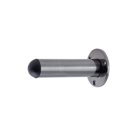 This is an image of Frelan - 75mm DB wall mounted door stop available to order from T.H Wiggans Architectural Ironmongery in Kendal, quick delivery and discounted prices.