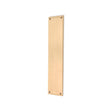This is an image of Spira Brass - Victorian Finger Plate 275mm Satin Brass available to order from T.H Wiggans Architectural Ironmongery in Kendal, quick delivery and discounted prices.