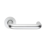 This is an image of Eurospec - 22mm Safety Lever - DDA compliant - Satin Anodised Aluminium available to order from T.H Wiggans Architectural Ironmongery in Kendal, quick delivery and discounted prices.