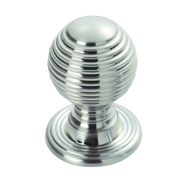 This is an image of a FTD - Queen Anne Knob 23mm - Polished Chrome that is availble to order from T.H Wiggans Architectural Ironmongery in Kendal in Kendal.