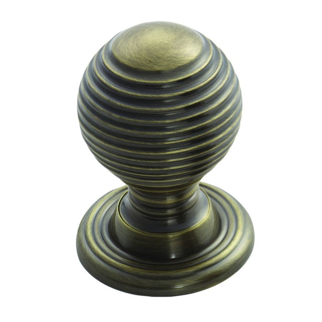 This is an image of a FTD - Queen Anne Knob 23mm - Florentine Bronze that is availble to order from T.H Wiggans Architectural Ironmongery in Kendal in Kendal.