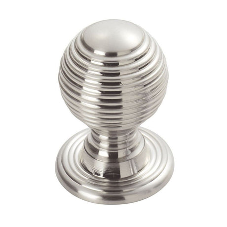 This is an image of a FTD - Queen Anne Knob 28mm - Polished Chrome that is availble to order from T.H Wiggans Architectural Ironmongery in Kendal in Kendal.