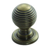 This is an image of a FTD - Queen Anne Knob 28mm - Florentine Bronze that is availble to order from T.H Wiggans Architectural Ironmongery in Kendal in Kendal.