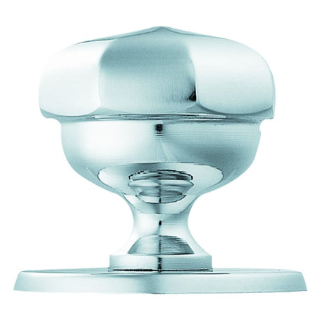 This is an image of Carlisle Brass - Octagonal Centre Door Knob - Polished Chrome available to order from T.H Wiggans Architectural Ironmongery in Kendal, quick delivery and discounted prices.