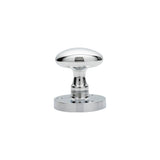 This is an image of Carlisle Brass - Oval Mortice Knob - Polished Chrome available to order from T.H Wiggans Architectural Ironmongery in Kendal, quick delivery and discounted prices.