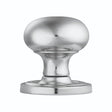 This is an image of Carlisle Brass - Concealed Fix Mushroom Mortice Knob - Polished Chrome available to order from T.H Wiggans Architectural Ironmongery in Kendal, quick delivery and discounted prices.