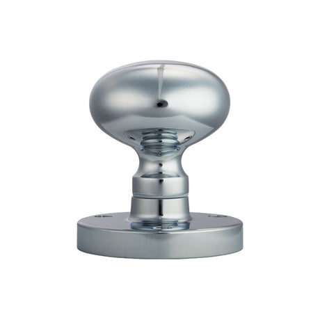 This is an image of Carlisle Brass - Mushroom Mortice Knob - Polished Chrome available to order from T.H Wiggans Architectural Ironmongery in Kendal, quick delivery and discounted prices.