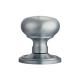 This is an image of Carlisle Brass - Concealed Fix Mushroom Mortice Knob - Satin Chrome available to order from T.H Wiggans Architectural Ironmongery in Kendal, quick delivery and discounted prices.