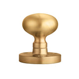 This is an image of Carlisle Brass - Mushroom Mortice Knob - Satin Brass available to order from T.H Wiggans Architectural Ironmongery in Kendal, quick delivery and discounted prices.