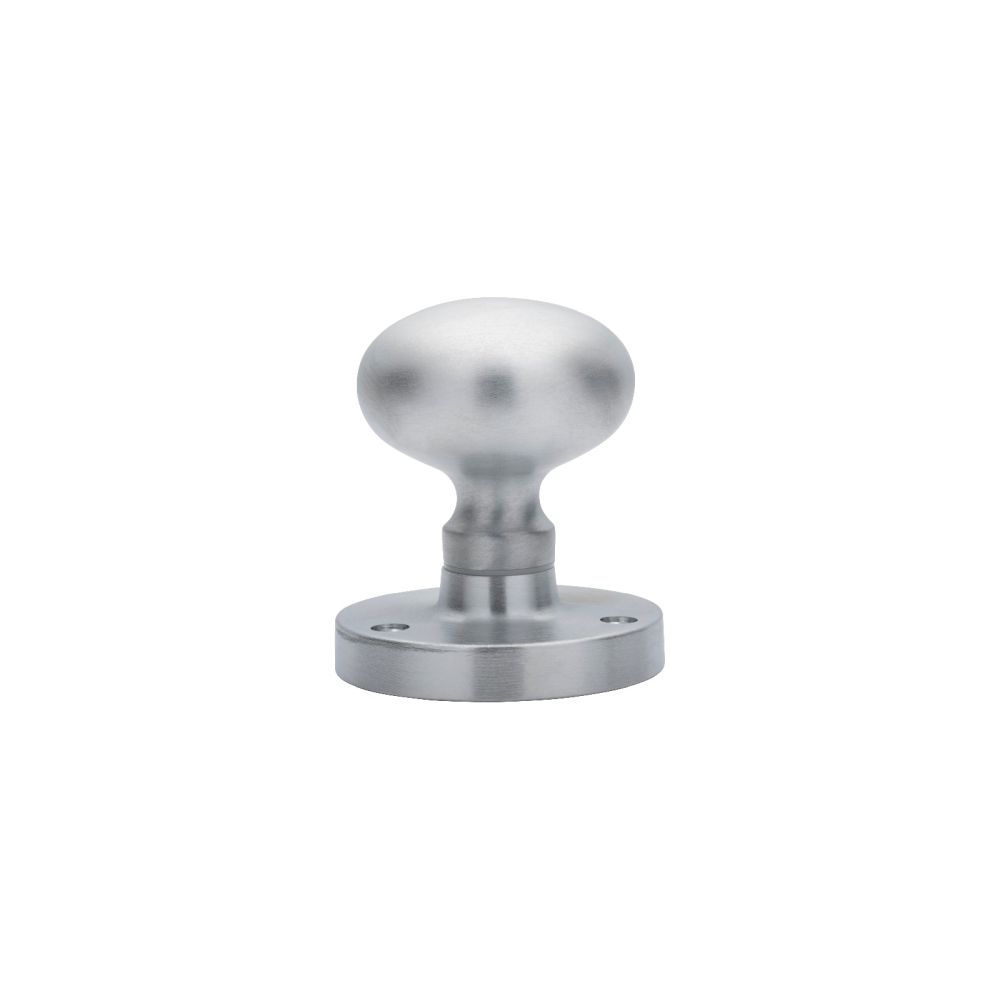 This is an image of Carlisle Brass - Mushroom Mortice Knob - Satin Chrome available to order from T.H Wiggans Architectural Ironmongery in Kendal, quick delivery and discounted prices.