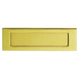 This is an image of Carlisle Brass - Plain Letter Plate 253 x 77mm - Polished Brass available to order from T.H Wiggans Architectural Ironmongery in Kendal, quick delivery and discounted prices.
