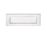 This is an image of Carlisle Brass - Plain Letter Plate 405 x 125mm - Satin Chrome available to order from T.H Wiggans Architectural Ironmongery in Kendal, quick delivery and discounted prices.