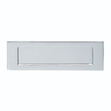 This is an image of Carlisle Brass - Plain Letter Plate 305.5 x 104mm - Satin Chrome available to order from T.H Wiggans Architectural Ironmongery in Kendal, quick delivery and discounted prices.