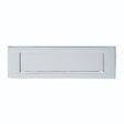 This is an image of Carlisle Brass - Plain Letter Plate 255 x 80mm - Satin Chrome available to order from T.H Wiggans Architectural Ironmongery in Kendal, quick delivery and discounted prices.