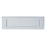 This is an image of Carlisle Brass - Plain Letter Plate 255 x 80mm - Polished Chrome available to order from T.H Wiggans Architectural Ironmongery in Kendal, quick delivery and discounted prices.
