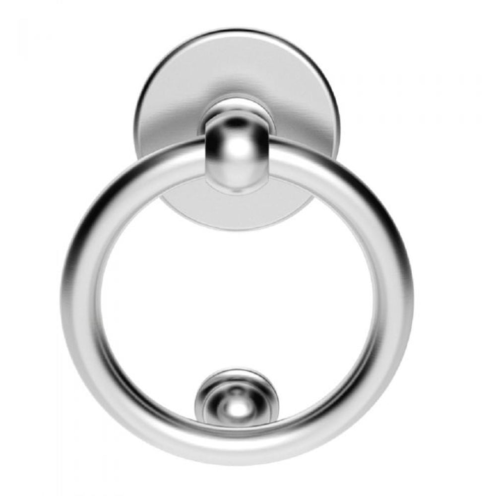 This is an image of Carlisle Brass - Ring Door Knocker - Satin Chrome available to order from T.H Wiggans Architectural Ironmongery in Kendal, quick delivery and discounted prices.