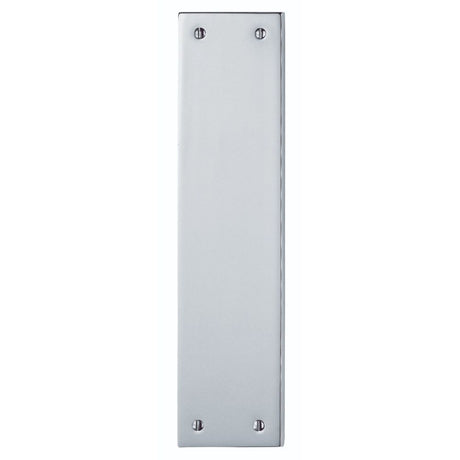 This is an image of Carlisle Brass - Plain Finger Plate 295 x 73mm - Polished Chrome available to order from T.H Wiggans Architectural Ironmongery in Kendal, quick delivery and discounted prices.
