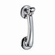 This is an image of Carlisle Brass - Door Knocker on Rose - Polished Chrome available to order from T.H Wiggans Architectural Ironmongery in Kendal, quick delivery and discounted prices.