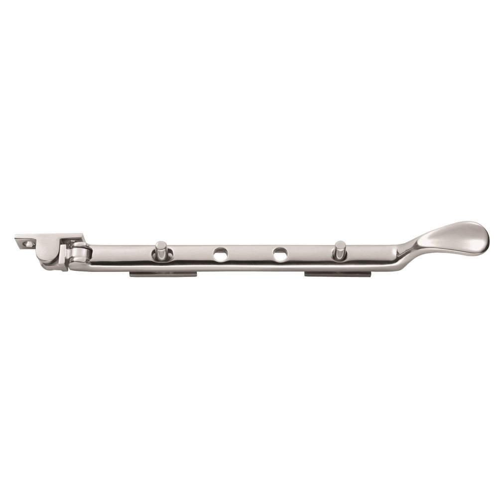 This is an image of a Carlisle Brass - Victorian Casement Stay 210mm - Polished Chrome that is availble to order from T.H Wiggans Architectural Ironmongery in Kendal in Kendal.