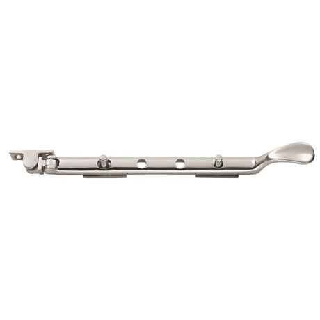This is an image of a Carlisle Brass - Victorian Casement Stay 210mm - Polished Chrome that is availble to order from T.H Wiggans Architectural Ironmongery in Kendal in Kendal.