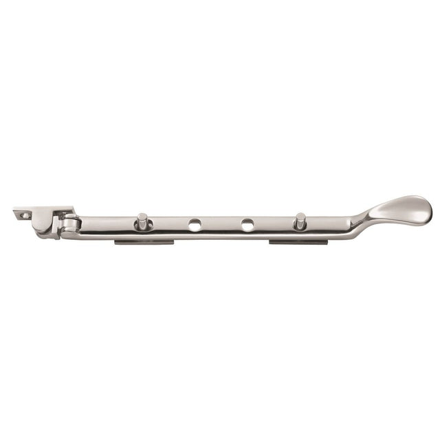 This is an image of a Carlisle Brass - Victorian Casement Stay 210mm - Polished Chrome that is availble to order from T.H Wiggans Architectural Ironmongery in Kendal in Kendal.