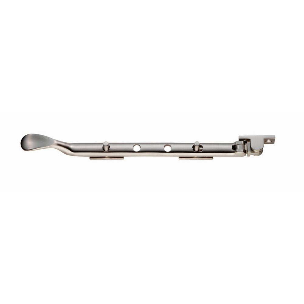 This is an image of a Carlisle Brass - Victorian Casement Stay 270mm Satin Nickel - Satin Nickel that is availble to order from T.H Wiggans Architectural Ironmongery in Kendal in Kendal.