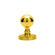 This is an image of Carlisle Brass - Victorian Ball Mortice Knob - Polished Brass available to order from T.H Wiggans Architectural Ironmongery in Kendal, quick delivery and discounted prices.