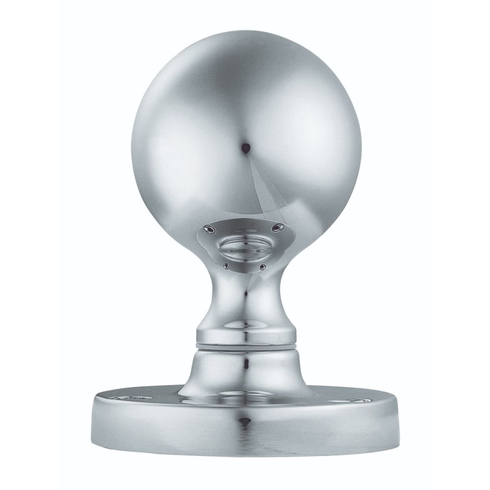 This is an image of Carlisle Brass - Victorian Ball Mortice Knob - Polished Chrome available to order from T.H Wiggans Architectural Ironmongery in Kendal, quick delivery and discounted prices.