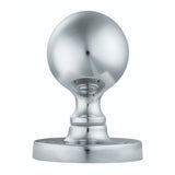 This is an image of Carlisle Brass - Victorian Ball Mortice Knob - Polished Chrome available to order from T.H Wiggans Architectural Ironmongery in Kendal, quick delivery and discounted prices.