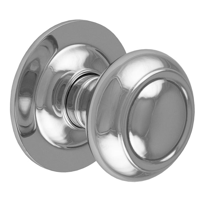 This is an image of Carlisle Brass - Centre Door Knob - Polished Chrome available to order from T.H Wiggans Architectural Ironmongery in Kendal, quick delivery and discounted prices.