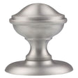 This is an image of Carlisle Brass - Round Centre Door Knob - Satin Chrome available to order from T.H Wiggans Architectural Ironmongery in Kendal, quick delivery and discounted prices.