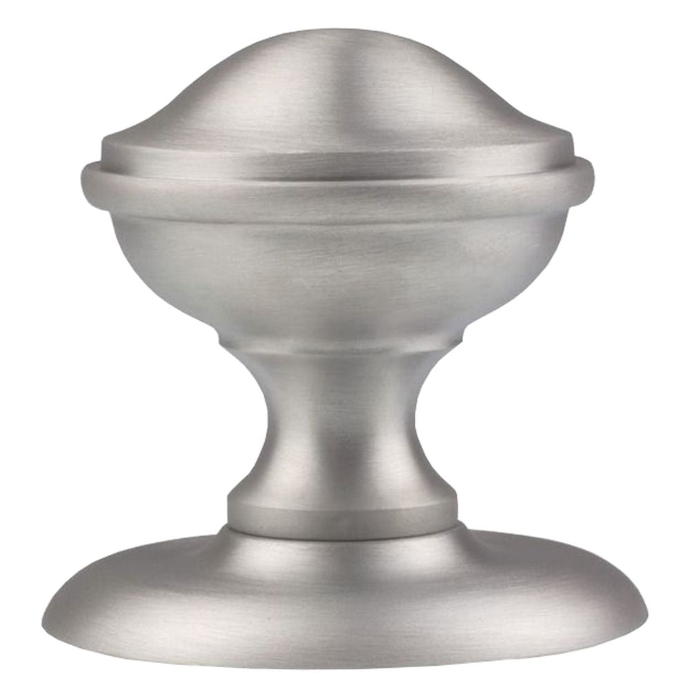 This is an image of Carlisle Brass - Round Centre Door Knob - Satin Chrome available to order from T.H Wiggans Architectural Ironmongery in Kendal, quick delivery and discounted prices.