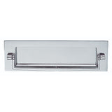 This is an image of Carlisle Brass - Postal Knocker 256 x 80mm - Polished Chrome available to order from T.H Wiggans Architectural Ironmongery in Kendal, quick delivery and discounted prices.