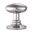 This is an image of Carlisle Brass - Oval Mortice Knob - Polished Chrome available to order from T.H Wiggans Architectural Ironmongery in Kendal, quick delivery and discounted prices.