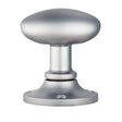 This is an image of Carlisle Brass - Oval Mortice Knob - Satin Chrome available to order from T.H Wiggans Architectural Ironmongery in Kendal, quick delivery and discounted prices.