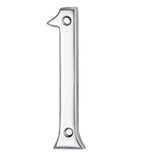 This is an image of Carlisle Brass - Numerals (0-9) Number 1 - Polished Chrome available to order from T.H Wiggans Architectural Ironmongery in Kendal, quick delivery and discounted prices.