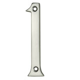 This is an image of Carlisle Brass - Numerals (0-9) Number 1 - Satin Chrome available to order from T.H Wiggans Architectural Ironmongery in Kendal, quick delivery and discounted prices.