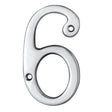 This is an image of Carlisle Brass - Numerals (0-9) Number 6/9 - Polished Chrome available to order from T.H Wiggans Architectural Ironmongery in Kendal, quick delivery and discounted prices.