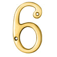 This is an image of Carlisle Brass - Numerals (0-9) Number 6/9 - Stainless Brass available to order from T.H Wiggans Architectural Ironmongery in Kendal, quick delivery and discounted prices.